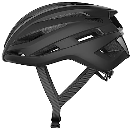 ABUS Rennradhelm Stormchaser - Leichter und komfortabler Fahrradhelm für professionellen Radsport, Schwarz (Velvet Black), M (52-58 cm)