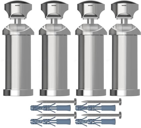 MyHomeware Lot de supports universels pour radiateur sèche-serviettes plat ou incurvé