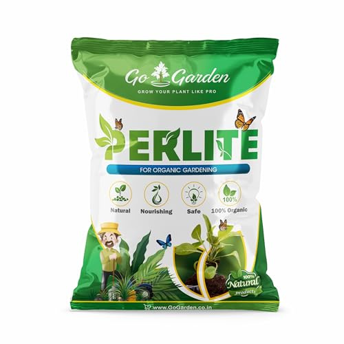 Go Garden Perlite for Plants - Hydroponics & Horticulture Terrace Gardening, Essential Soil Conditioner Healthy Root Growth Organic Gardening 500 Gram
