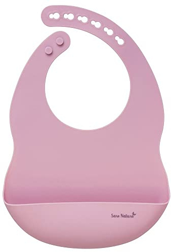 Babero de silicona liso