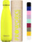 Proworks Performance Stainless Steel Sports Water Bottle | Double Insulated Vacuum Flask for 12 Hours Hot & 24 Hours Cold Drinks For Home, Work, Gym & Travel - 350ml - Lemon Sherbet Yellow