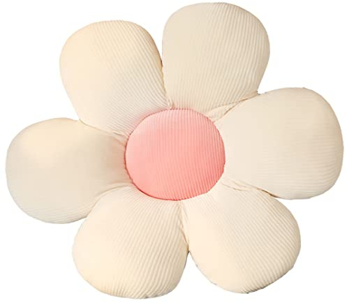 YILANLAN Niedliches Blumenkissen Plüsch Bodenkissen Cartoon Dicker Plüsch Bürostuhl sitzend Tatami Blumenkissen Kissen einfache Raumdekoration (40cm, Pink)