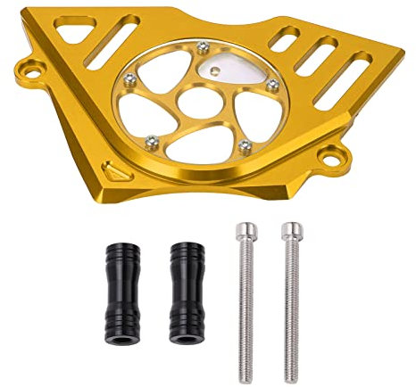 Motorrad-Kettenschutz, langlebiger Aluminiumlegierungs-Vorderseiten-Aluminiumlegierungs-Ersatz für Xl250 2011-2014(Gold)