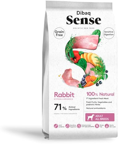 Dibaq Sense Grain Free Sensitive Kaninchen, Alleinfuttermittel für Hunde, getreidefrei, GVO‑frei, 10 kg