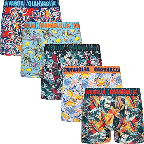 BestSale247 Boxershorts för män, 3-pack, 5-pack, underkläder, kalsonger, retroshorts för män, av supermjuk bomull, XL