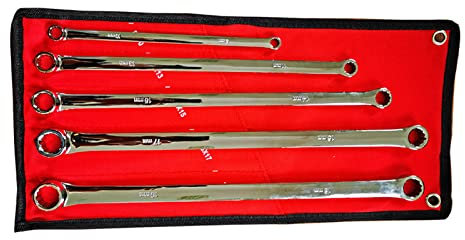 5-teiliges Doppelringschlüssel Set Metrisches Vanadium Stahl Schraubenschlüssel Set Robustes Ratschen Zahnradschlüssel Set Langlebiges Luftfahrt Schraubenschlüssel Set
