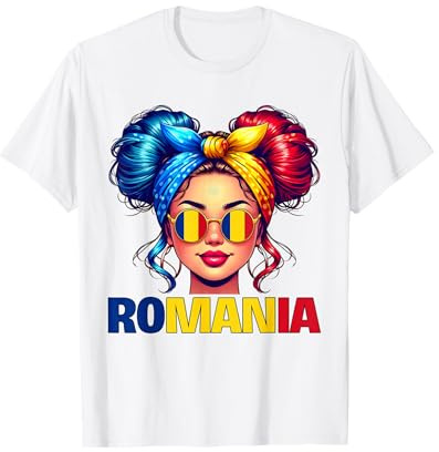 Rumänien Mädchen Rumänien Mädchen Rumänien Flagge T-Shirt