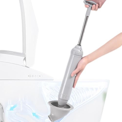 Hochdruck-Luft-WC-Saugglocken – Abflussverstopfungsentferner-Werkzeuge – Injektor Multifunktions-Hochleistungs-Kolben, Vakuum-Hochdruck-Saugglocke für Badezimmer, Küche, Badewanne, Waschbecken