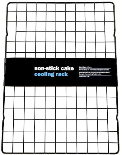 Concept4u Cake Cooling Tray 25cm x 35cm Perfect for Cooling Freshly Baked Freshly Baked Cakes, Muffins, Cookies & Biscuits, Metal Wire Non-Stick Cooling Racks