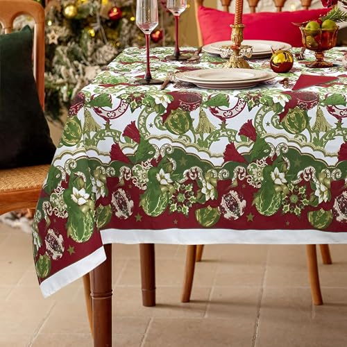 Nada Home Tovaglia Natalizia servizio da tavola + tovaglioli Natale 12 Posti 6979