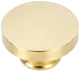 PATIKIL 25mm Blank Wax Seal Stamp, Runder Siegelstempel aus Vintage Retro Messing für Umschläge Einladungskarten