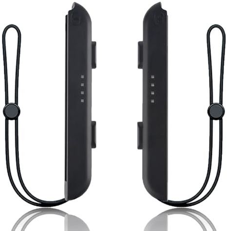 MUNSKT 1 Paar Switch Controller Armband, Schwarz Verstellbar Tragbar Ersatzzubehör für Nintendo Switch, Für sicheren und reibungslosen Spielspaß