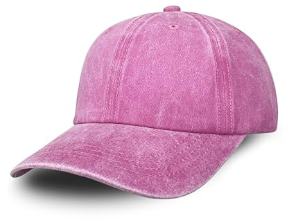 Bella Accessori Cappellino da Baseball Unisex Vintage Lavato 100% Cotone Morbido Berretto Regolabile Visiera Curva Casual Classico per Sole Sport e Tempo Libero