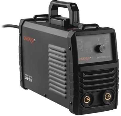 Dnipro-M SAB-17DX Soldador Inverter IGBT 230V 170A con Funciones HotStart, LIFT-TIG y Control Térmico, Electrodo de 1.6 a 5mm, Cable de 3m, Eficiencia del 92%, Protección IP21S