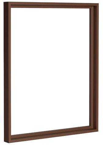 Bildershop-24 Schattenfugenrahmen Lamia 30x40cm Braun (matt) Selbstmontage Bausatz DIY