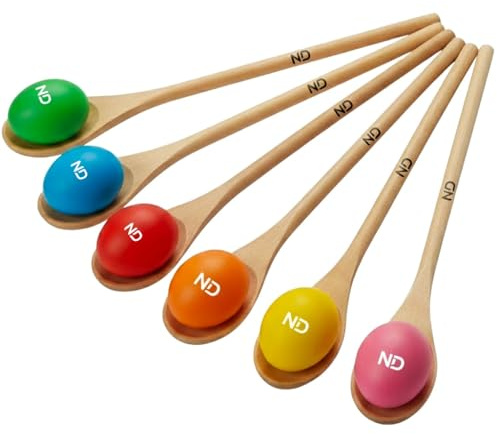 Egg & Spoon Race Game Set for Kids – Fun Outdoor Party Toy for Easter, School Sports Day, Garden Play & Family Games – 6 Colourful Eggs & Spoons – Balance & Coordination Activity (Pack 6)