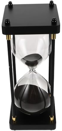PRETYZOOM Vintage Glass Hourglass Timer Egg Timer Sand Decorative Sandglass for Home Office Study Cooking