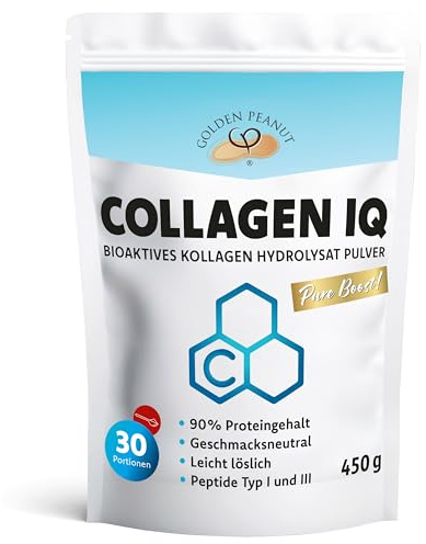 GOLDEN PEANUT Collagen IQ Kollagen Hydrolysat Peptide gut löslich 450g