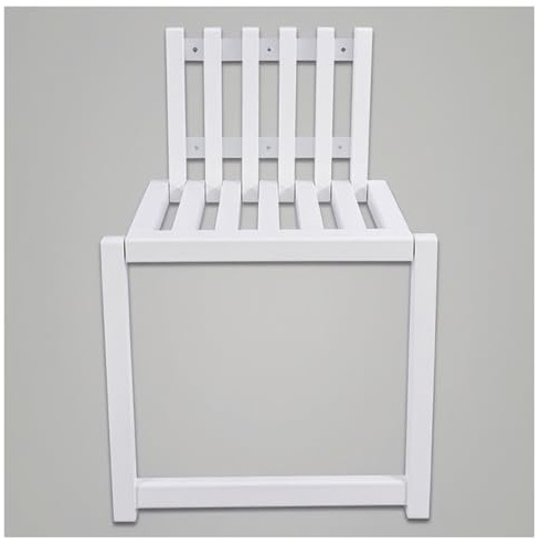 SHYM Unsichtbarer Klappstuhl Aus Massivholz H 42cm Tragkraft 150Kg Wandmontierte Klappstühle Mit Beindesign 90°-Klappdicke 4cm Schuhbank Für Den Hauseingang