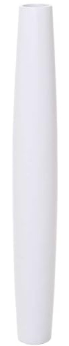 VIVANNO Bodenvase Weiß Matt - 80 cm Fiberglas Standvase für Dekozweige | Elegante Blumenvase für Trockenblumen, schmale moderne Deko-Vase für Wohnzimmer und Hotels, robuste Innendekoration