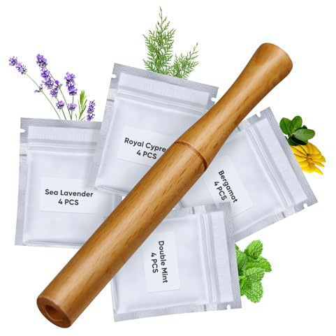 Flavored Portable Quit Smoking Inhaler with Elegance,Convenient Smokeless Inhaler,Plant Extract Core,Yellow-JY01