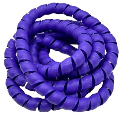 WUDOLI 2 Meter 10mm Spirale Kabel Hülse Robust Draht Schutz Rohr Flexible Kabel Organizer Wicklung Werkzeuge(Purple)
