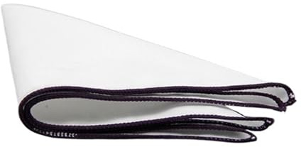 Väska för män, fyrkantig bomullshandduk för män, 3 delar, vit ficka, festbal, semester, hankies 23 cm, H 139, One size