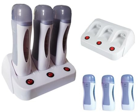 Trade Shop - Trio Scaldacera Triplo Per Manipoli Cartucce Ceretta Scalda Cera Professionale