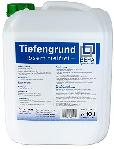 10l Tiefengrund Grundierung Voranstrich für Putz Beton Gipskartonplatten usw.