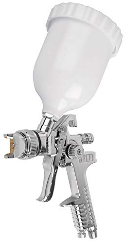 Gun w/HVLP gravity paint, plastic cup, 1.7mm nozzle