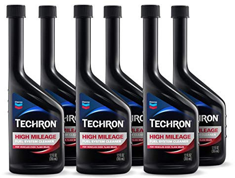 Chevron Techron High Mileage Fuel System Cleaner, 12 oz, Pack of 6