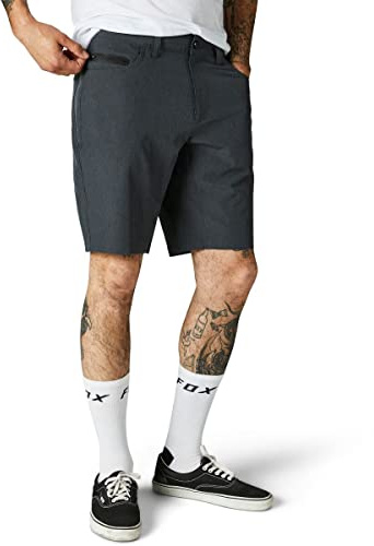 Fox Machete Tech Short 3.0 Heather Black Clothing, 243, 34 Unisex-Adulto