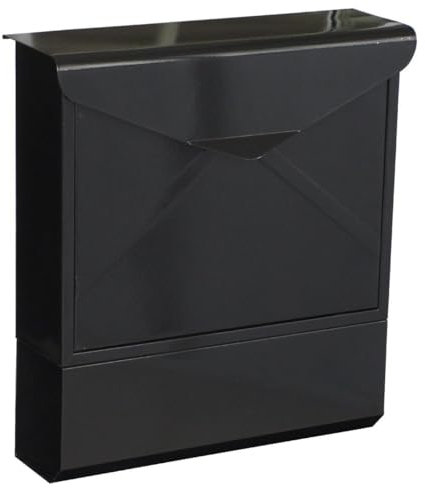 Primaster Briefkasten Xin Wandbriefkasten Zeitungsrolle Postkasten Stahl schwarz