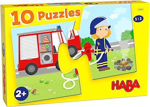 10 Puzzles Einsatzfahrzeuge