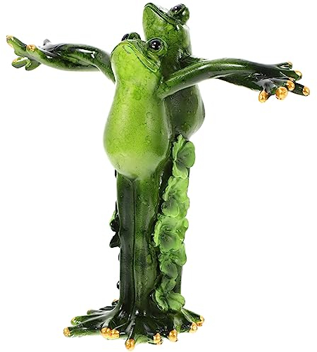 Cabilock Resin Frosch Statue Garten Dekofigur Niedliche Frosch Skulptur Für Innen Außendekoration Für Garten Rasen Und Teich Perfektes Für Jeden Anlass