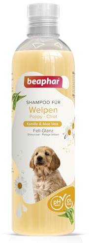 Beaphar Hundeshampoo für Welpen, mit Kamille und Aloe Vera, pH-neutral, ohne Parabene, Vegan, 1er Pack