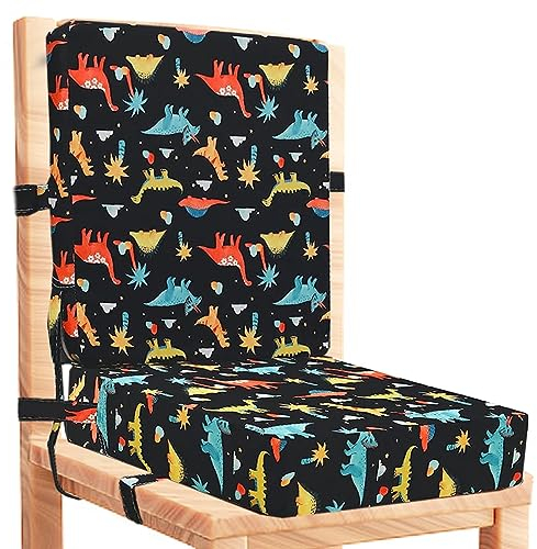 Sitzerhöhung Stühle Kind für Den Tisch, Waschbar 2 Stücke Riemen Sicherheitsschnalle Kinder Booster Sitz für Esstisch, tragbare Reise Erhöhen Kissen für Stuhl