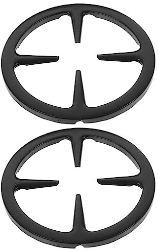 Support pour Cafetière Italienne 2 Pièces en Fer Noir pour Brûleur | Fond Rond, Usage Maison, la Cuisine et Préparation Café, Design Innovant, Durée de Service Prolongée