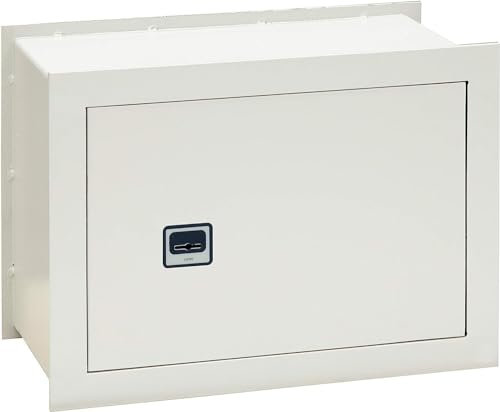 AERREGI CASSAFORTE A MURO GRIGIO CON DOPPIA CHIAVE MISURE 30X20X42 CASSAFORTE A PARETE CASSAFORTE A INCASSO CON CHIUSURA MECCANICA