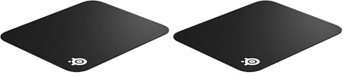 SteelSeries QcK Mini - Gaming-Mauspad - Stoff - Gummiunterseite - Schwarz (250mm x 210mm x 2mm) (Packung mit 2)