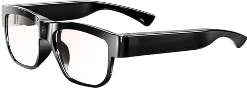 BQXX Occhiali per fotocamera Occhiali video HD Smart Glasses Registrazione Outdoor Sport Occhiali con fotocamera Occhiali indossabili Scheda di memoria integrata 32G