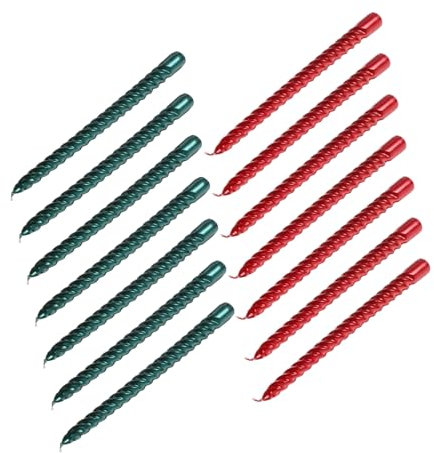 Abaodam 12stücke Elegante Spiralkerzen Für Hochzeitsdeko Lange Stabkerzen Aus Paraffinwachs Tischdekoration Für Dinner Und Feiern