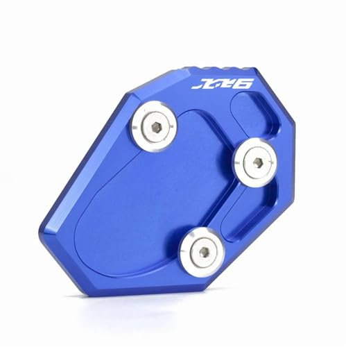 Ständer Pad Platten Seitenständer-Vergrößerung Für Yamaha Für FZ6-S2 ABS 04–09 FZ6R 09–15 XJ6/ABS 09–15 MT07 MT-07 14–21 Motorradständer Vergrößerungsverlängerung Verbreiterung Ständer Platte ( Color