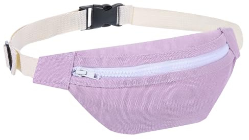 PATIKIL Bauchtasche, Gürteltasche, Umhängetasche, Hüfttasche mit verstellbarem Gurt für Damen und Herren, Reisen, Laufen, Wandern, Radfahren, Lila