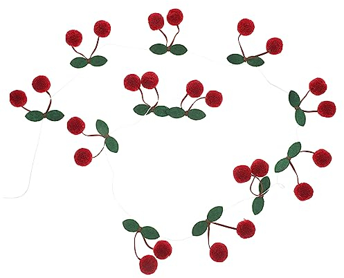 IMIKEYA 5 Stücke Lebendige Dekorative Obst Modell Künstliche String Hause Ornament Hängen Prop Kirsche String Banner