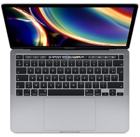 2020 Apple MacBook Pro avec 2.3GHz Intel Core i7 (13-pouces, 16GB RAM, 512GB SSD Stockage) (AZERTY French) Gris Sidéral (Reconditionné)
