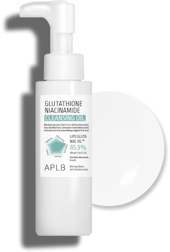 APLB Glutathione Niacinamide Cleansing Oil | LIPO GLUTA NIAC OIL™ 73,8% 3,55 FL.OZ/Koreanische Hautpflege, Make-up-Entferner für empfindliche Haut, Feuchtigkeitsspendend, Mitesserpflege