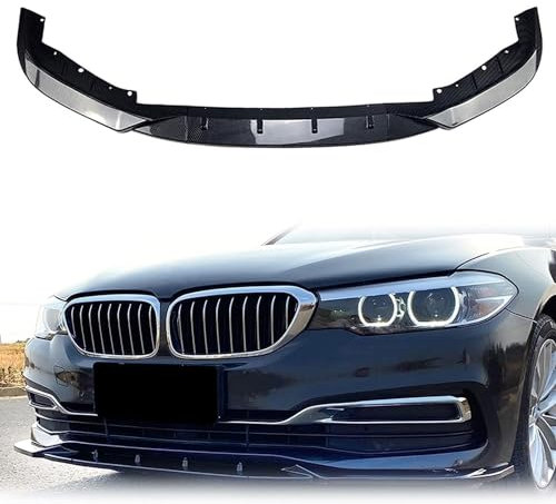 KUYHYNDEW Auto Frontspoiler für BMW 5 Series G30 2017 2018 2019 525i 530i, Auto Front Stoßstangen Spoiler Splitter, Frontlippe Spoiler Kit Auto Zubehör