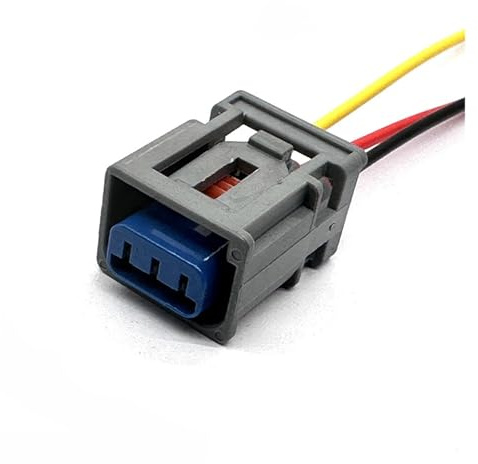 ANNBCDL 1 juego de conectores de alto voltaje de bobina de encendido de 3 pines y 2,2 mm 1W7T-14A464-MA, arnés de enchufe de transformador de salida(Dark Grey,1 Set)
