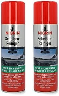 NIGRIN Scheibenreiniger-Schaum, entfernt Insekten-, Silikon und Fettrückstände, 300 ml (Packung mit 2)